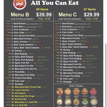 Gui Gui 9292 - MAY 2026 - Menu prices/options via QR code - Barbeque Near Me - Rowland Heights, California