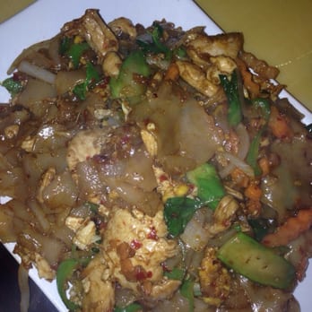 Topaz Thai Authentic - Drunken noodles. WAY too spicy! - Thai Near Me - New York, New York Topaz Thai Authentic - Drunken noodles. WAY too spicy! - Thai Near Me - New York, New York