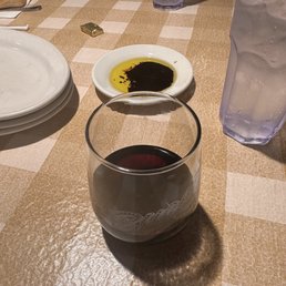 Light pour on the wine at Buca