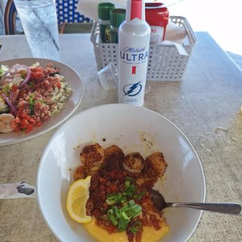 Anna Maria Oyster Bar - Pier - Shrimp and grits - Seafood Near Me - Bradenton Beach, Florida