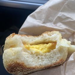 WOODS & RIVER COFFEE - Egg, cheese (provolone) English muffin (get the cheddar - it's more flavorful)