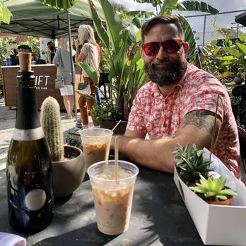 Shift Coffee Bar - My handsome husband with his Shift Coffee Bar iced mocha latte that he loved. - Coffee & Tea Near Me - Fort Myers, Florida Shift Coffee Bar - My handsome husband with his Shift Coffee Bar iced mocha latte that he loved. - Coffee & Tea Near Me - Fort Myers, Florida