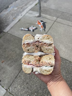 Chicken Dog Bagels by null