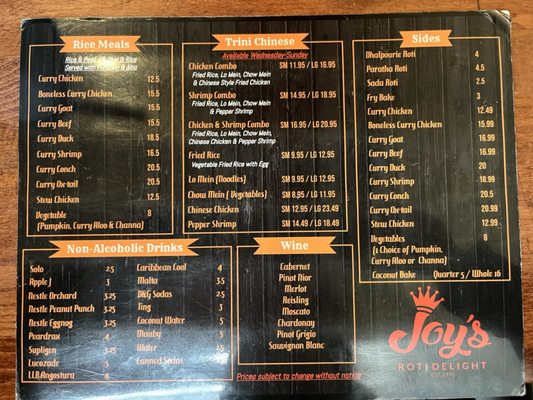 Joy's Roti Delight-Fl by null