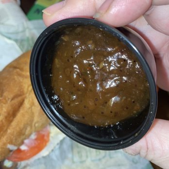 Subway - How is this sweet onion sauce. It's gelatinous and very much so teriyaki sauce - Sandwiches Near Me - Shelbyville, Indiana Subway - How is this sweet onion sauce. It's gelatinous and very much so teriyaki sauce - Sandwiches Near Me - Shelbyville, Indiana