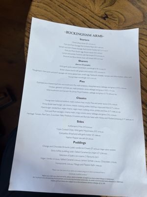 Menu photo 2 Buckingham Arms Westminster, XGL Menu photo 2 Buckingham Arms Westminster, XGL