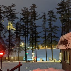 Beacons of Minocqua - Beacon in upper left of pic - Boathouse and Lake Minocqua