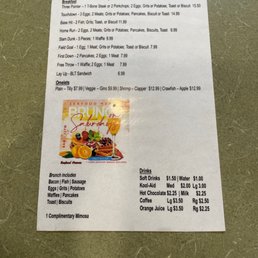 Breakfast Menu Breakfast Menu