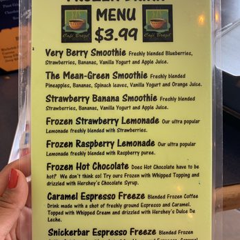 Cafe Brazil - Yummy frozen drink menu! - Coffee & Tea Near Me - Carrollton, Texas