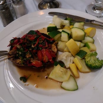 Weber's Restaurant - My sad $18 roasted portobello dish - only vegan entree on the special 2015 graduation menu - Seafood Near Me - Ann Arbor, Michigan Weber's Restaurant - My sad $18 roasted portobello dish - only vegan entree on the special 2015 graduation menu - Seafood Near Me - Ann Arbor, Michigan