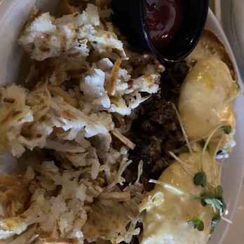Social Hall - Brisket Benedict with Hash browns, yum! - Bars Near Me - Tempe, Arizona Social Hall - Brisket Benedict with Hash browns, yum! - Bars Near Me - Tempe, Arizona