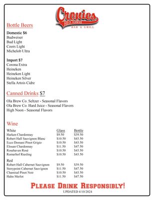 Cronies Bar & Grill by null