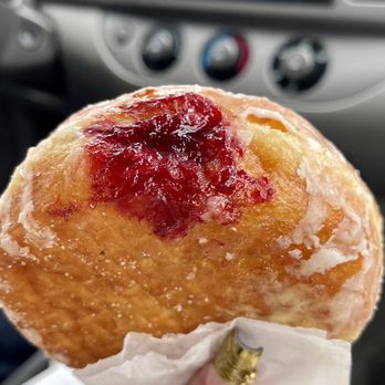 Johnny Doughnuts - Raspberry Jam Bismark - Donuts Near Me - Larkspur, California Johnny Doughnuts - Raspberry Jam Bismark - Donuts Near Me - Larkspur, California