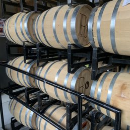 Barrels of R6 whiskey
