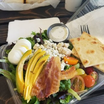 Aloha Salads - Kamuela Cobb Salad...tasty and filling but the bacon was cold and chewy. Bacon should be warm and crispy! - Sandwiches Near Me - Kailua, Hawaii Aloha Salads - Kamuela Cobb Salad...tasty and filling but the bacon was cold and chewy. Bacon should be warm and crispy! - Sandwiches Near Me - Kailua, Hawaii