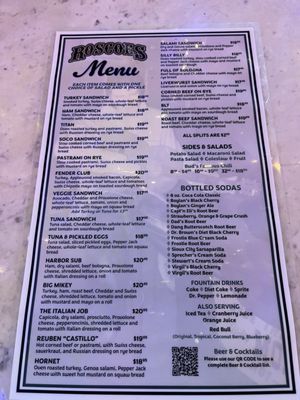 Menu photo 1 Roscoe's Famous Deli Fullerton, CA