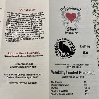 Angelhearts Donuts - Menu - Vegan Near Me - Ithaca, New York Angelhearts Donuts - Menu - Vegan Near Me - Ithaca, New York