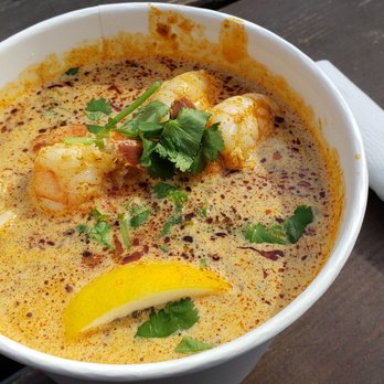 Rasa Rasa - Laksa. Spicy but not coconutty. Plenty of large shrimps though. - Food Trucks Near Me - San Francisco, California Rasa Rasa - Laksa. Spicy but not coconutty. Plenty of large shrimps though. - Food Trucks Near Me - San Francisco, California