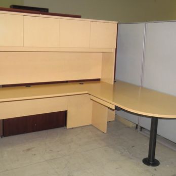 Carolina Office Solutions - Of the many desks and desk sets available, this is a mere example of a maple finish. - Office Equipment Near Me - Charlotte, North Carolina