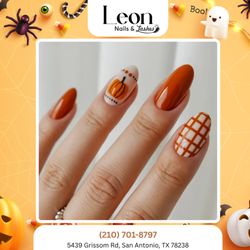 Leon Nails & Lash - Boo-tiful nails that are both spooky and stylish. Treat yourself this season.  Schedule now
