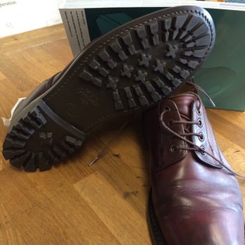 Shoenique - A pair of churches shoes that just had a full commando sole replaced - Shoe Repair Near Me - Barnes, XGL Shoenique - A pair of churches shoes that just had a full commando sole replaced - Shoe Repair Near Me - Barnes, XGL