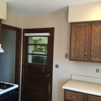 Dan's Painting - Painted kitchen after wallpaper removal - Painters Near Me