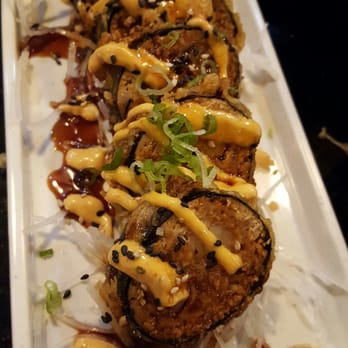 Red Salmon - spicy shrimp tempura - Japanese Near Me - Lancaster, California Red Salmon - spicy shrimp tempura - Japanese Near Me - Lancaster, California