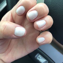 Uneven gel polish & skin look terrible ...
