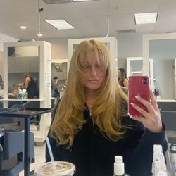 Elle Salon - Conditioning treatment and blowout done by Bri