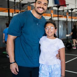 CrossFit OYL - Zac & Zoey ready for Parent-Kid Night for the CrossFit OYL Kids program!