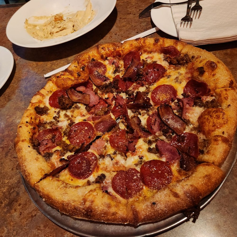 Mellow Mushroom - Mighty Meaty - Pizza Near Me - Denton, Texas Mellow Mushroom - Mighty Meaty - Pizza Near Me - Denton, Texas