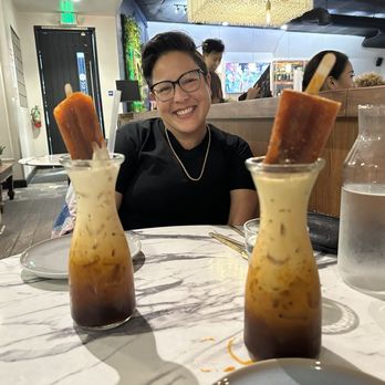 Kin Long Beach - Thai Iced Tea in a carafe - Thai Near Me - Long Beach, California
