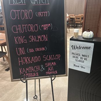 Sakura House Sushi & Grill - Catch of the day menus for those who are interested in good quality food. Tell them James sent you, you'll love it there.. - Japanese Near Me - Hemet, California