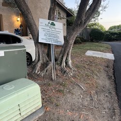 Meridian Property Group - They rip out the sign and just throw it against the tree instead of re installing it.