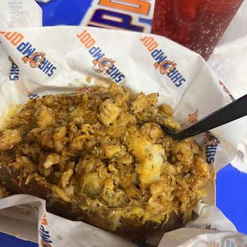 Shrimp Doc - Blackened Shrimp baked potato w/ garlic butter. Food & service were both exceptional, run don't walk!! - Seafood Near Me - Arlington, Texas