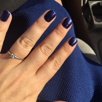 Dayus Nail Spa - Beautiful blue sparkling nails courtesy of Natalie! - Nail Salons Near Me - Redondo Beach, California