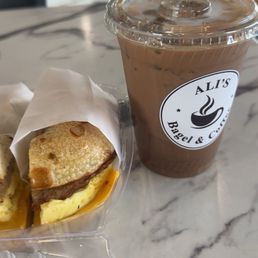 Raspberry Mocha and Ali's Ali's Breakfast & Protein Sandwich Raspberry Mocha and Ali's Ali's Breakfast & Protein Sandwich