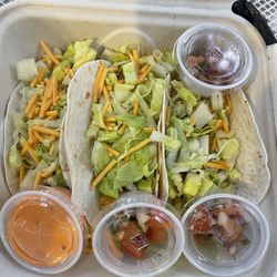 Nourish + Bloom Market - Chicken Tacos to go; sadly, not worthy of $18