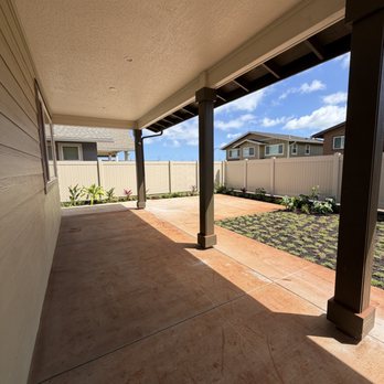 Island Green - After: patio extension, sprinklers, and landscaping - Landscaping Near Me Island Green - After: patio extension, sprinklers, and landscaping - Landscaping Near Me