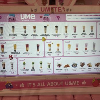 Ume Tea - menu - Bubble Tea Near Me - Chicago, Illinois