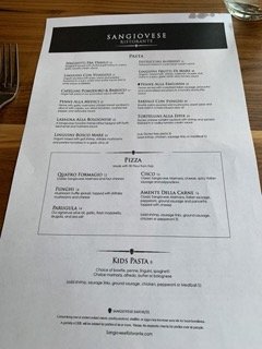 Menu photo 5 Sangiovese Ristorante Fishers, IN