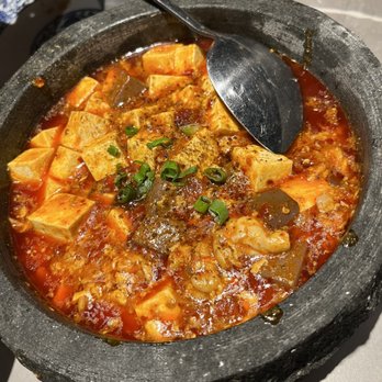 Mountain House - Ma-po tofu style pork blood and brain - pretty decent. - Szechuan Near Me - Boston, Massachusetts