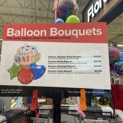 Giant Food Stores - Prices. Also, if you have your own ballon's they will blow them up for a fee.