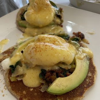 Awake - Monterrey Benedict - choose your side (This one has biscuits and gravy) - Breakfast & Brunch Near Me - Dallas, Texas