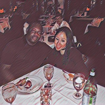 Ocean Prime - Bae and I at Ocean Prime. Our waitress took our picture! - Seafood Near Me - Beverly Hills, California