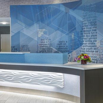 SpringHill Suites by Marriott Milwaukee Downtown - Lobby - Reception Desk - Hotels Near Me - Milwaukee, Wisconsin