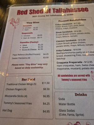 Menu photo 3 Red Shed Tallahassee, FL Menu photo 3 Red Shed Tallahassee, FL