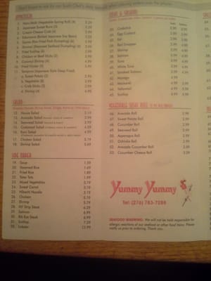 Menu photo 3 Yummy Yummy Marion, VA Menu photo 3 Yummy Yummy Marion, VA
