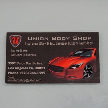 Union Body Shop - Business card - Body Shops Near Me - Los Angeles, California Union Body Shop - Business card - Body Shops Near Me - Los Angeles, California