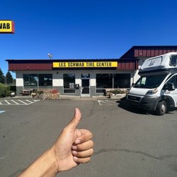 Les Schwab Tire Center - Thank you very much for the service! One wheel was repaired here free of charge. And your employee Dwayne is the best of the best!